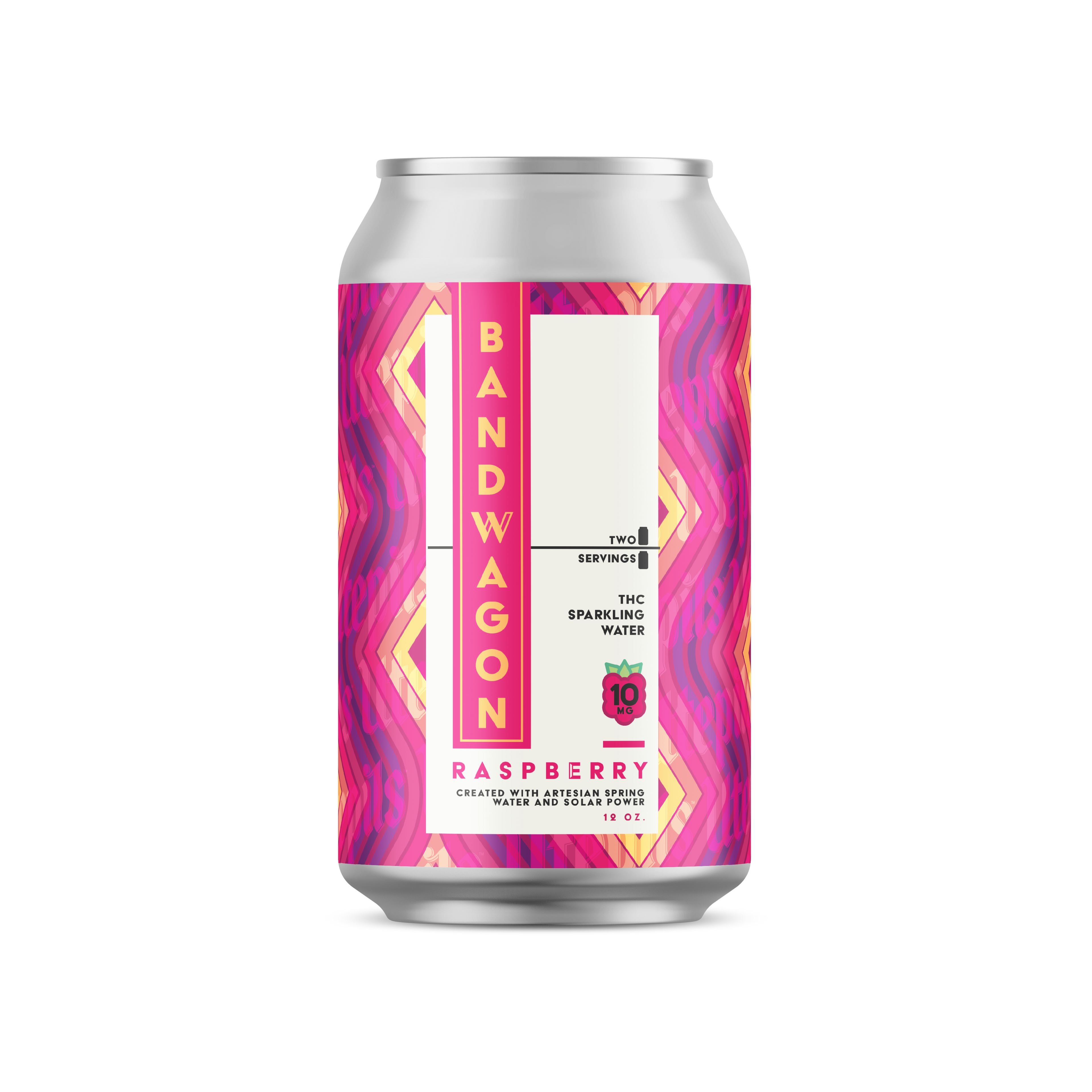 Raspberry THC Sparkling Water